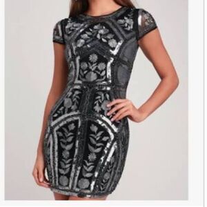Lulus double layered sequin Dress